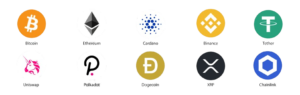 vecteezy cryptocurrency logo set set of cryptocurrency icons 4435923 removebg preview